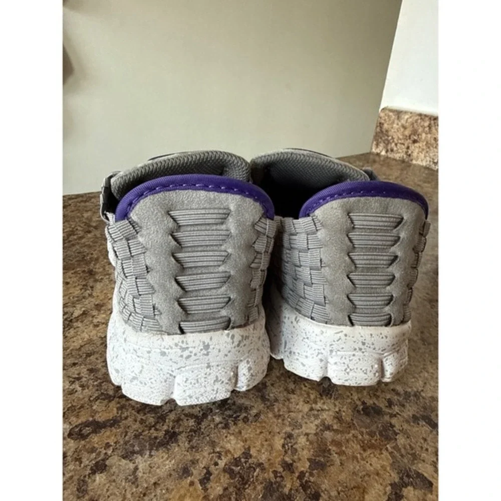 Zee‎ Alexis Danielle Gray Purple Sneaker Women's EU 38 US 7.5/8 Casual Stretchy